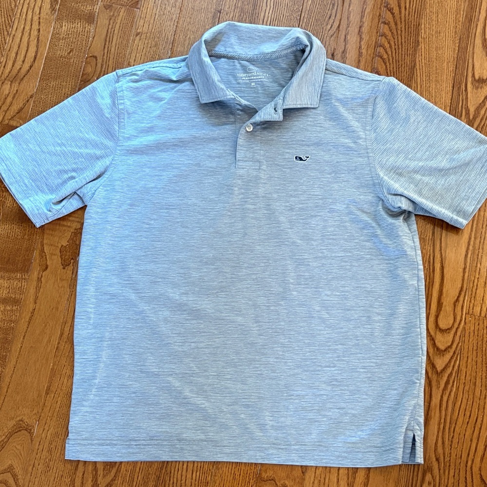 Boys Vineyard Vines Light Blue Polo Shirt